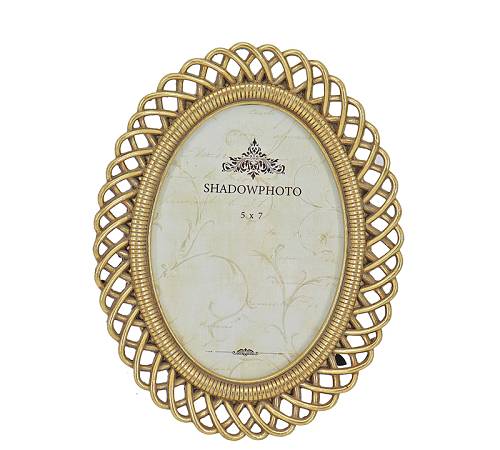 Οβάλ Φωτο/θήκη polyresin 10x15cm KO186