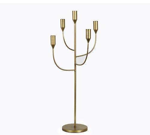 Μεταλλικό 5κερο κηροπήγιο σχ.κλαδιά 57.5cm HT655