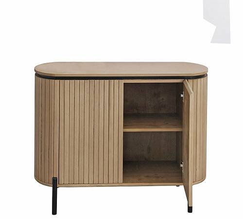 Οβάλ ερμάριο με 2 πόρτες, 100cm EP475