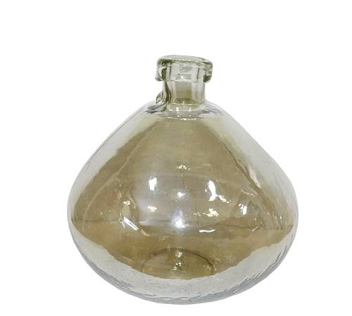 Βάζο "Balloon" φυσητό γυαλί με ειδική υάλωση,34x33cm IN202