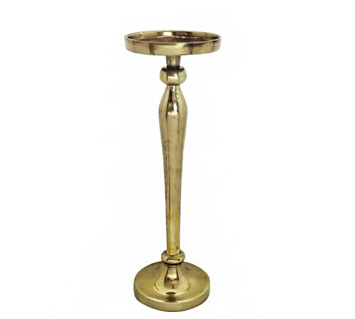 Κηροπήγιο από χυτό αλουμίνιο χρυσό χρ.,42cm IN217