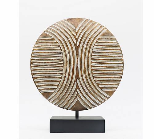 Στρογγυλό Εθνίκ διακοσμητικό σε stand 7x30cm HE355