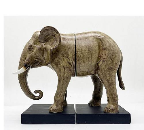 Σετ/2 Βιβλιοστάτης Ελέφαντας 32cm HE361