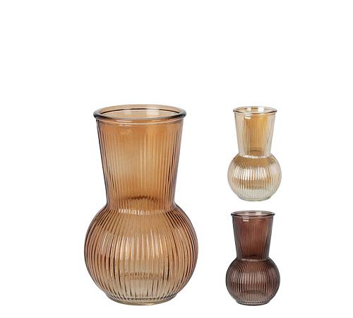 Γυάλινο βάζο Flower σε 2 χρ., 20cm HE377