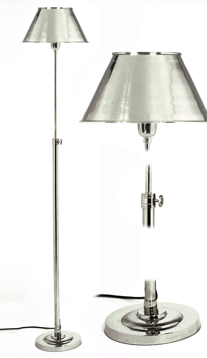 Επιδαπέδιο Φωτιστικό Μπρούτζος-Νίκελ 160cm BR252