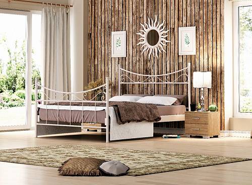 ΥΒΟΝΝΗ ΚΡΕΒΑΤΙ ΜΕΤΑΛΛΙΚΟ ΔΙΠΛΟ ΕΛΛΗΝΙΚΗΣ ΚΑΤΑΣΚΕΥΗΣ ΓΙΑ ΣΤΡΩΜΑ 150Χ200ΕΚ. ΜΕ ΤΑΒΛΕΣ