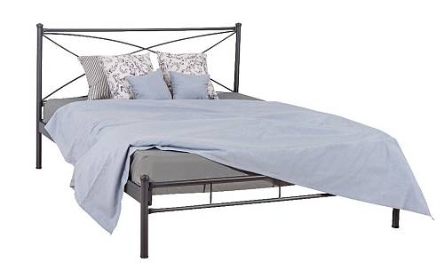 LUNA ΚΡΕΒΑΤΙ ΜΕΤΑΛΛΙΚΟ ΗΜΙΔΙΠΛΟ ΕΛΛΗΝΙΚΗΣ ΚΑΤΑΣΚΕΥΗΣ ΓΙΑ ΣΤΡΩΜΑ 130Χ190ΕΚ. ΜΕ ΤΑΒΛΕΣ