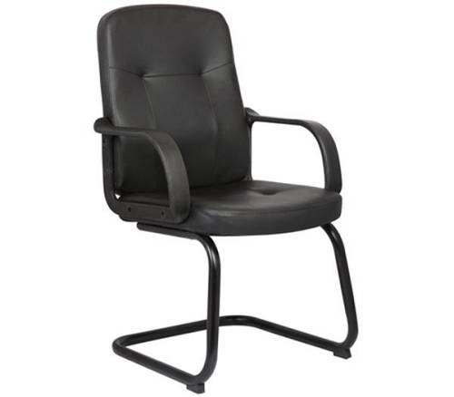 BF1300V Πολυθρόνα Γραφείου Επισκέπτη, Pu Μαύρο Ε-00017047 ΕΟ533