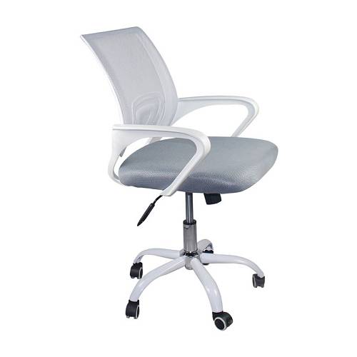 Stock BF2101-SW Πολυθρόνα Γραφείου με Ανάκλιση Άσπρο - Mesh Γκρι (Συσκ.1) Ε-00023268 ΕΟ254,1SW2