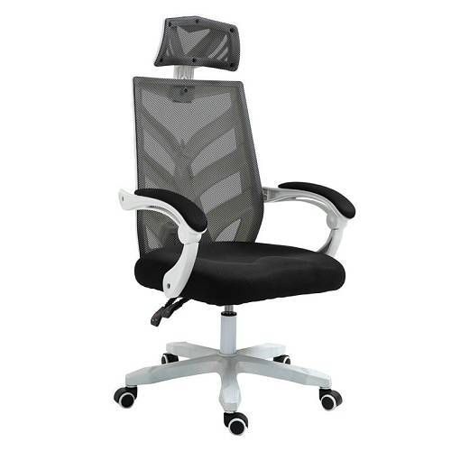 BF2985 Πολυθρόνα Γραφείου Διευθυντή, Άσπρο - Mesh Μαύρο Ε-00023397 ΕΟ606,1