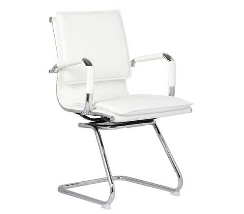 BF3600V Πολυθρόνα Γραφείου Επισκέπτη, Μέταλλο Βάση Χρώμιο - PU Άσπρο Ε-00016930 ΕΟ244,1 (ΣΕΤ ΤΩΝ 2)