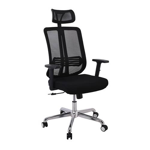 BF9500 Πολυθρόνα Γραφείου Διευθυντή Mesh Μαύρο, Μπράτσα up-down Ε-00021927 ΕΟ543,1