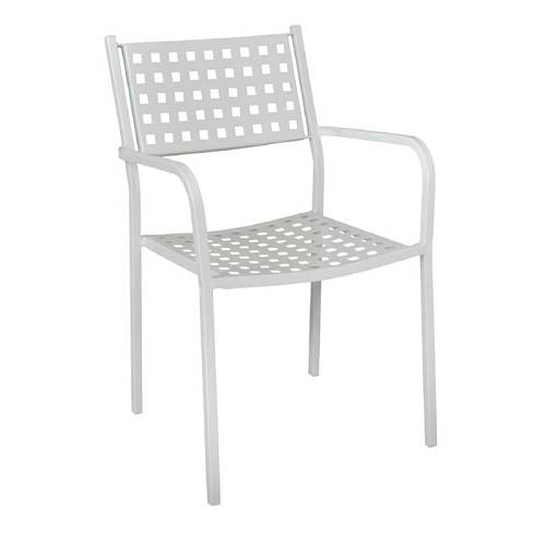 CAPRICE Πολυθρόνα Μέταλλο Βαφή Άσπρο Ε-00014775 Ε5172,1