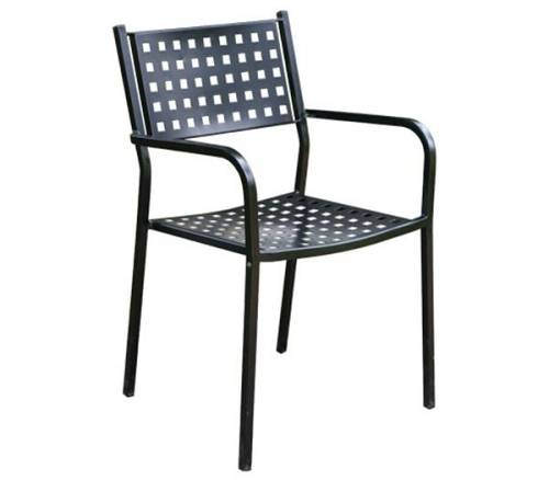 CAPRICE Πολυθρόνα Μέταλλο Βαφή Μαύρο Ε-00013937 Ε5172