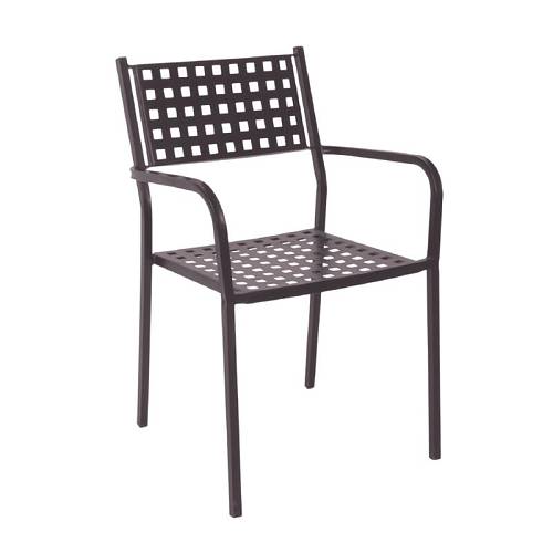 CAPRICE Πολυθρόνα Μέταλλο Βαφή Sand Brown Ε-00019448 Ε5172,3