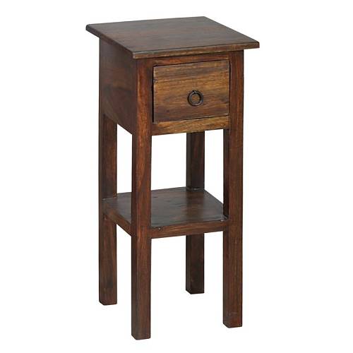 CLASSIC Stand - Τραπεζάκι Βοηθητικό H.55cm - 1 Συρτάρι, Ξύλο Sheesham Καρυδί Ε-00007106 ΕΣ391,2