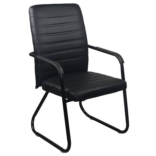 COLLET Πολυθρόνα Γραφείου Επισκέπτη Μέταλλο Μαύρο, Pu Μαύρο Ε-00023961 ΕΟ555,6 (ΣΕΤ ΤΩΝ 4)
