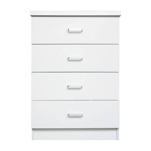 DRAWER Συρταριέρα με 4 Συρτάρια, Απόχρωση Άσπρο Ε-00022746 Ε7396,1