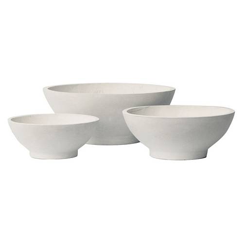 FLOWER POT-9  Set 3 τεμαχίων Απόχρωση Milk White Ε-00023558 Ε6308,S