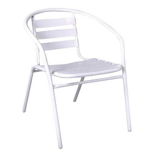 FUNKY Πολυθρόνα Μέταλλο - Αλουμίνιο Βαφή Άσπρο Ε-00014794 Ε242,1