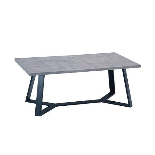 HANSON Τραπεζάκι Σαλονιού Καθιστικού, Μέταλλο Βαφή Μαύρο, Cement Ε-00019205 ΕΜ755,3