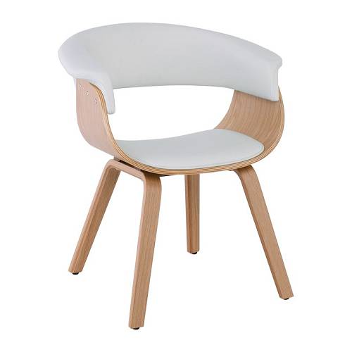 HERMAN Πολυθρόνα Φυσικό - Pu Άσπρο Ε-00021406 Ε7514,2