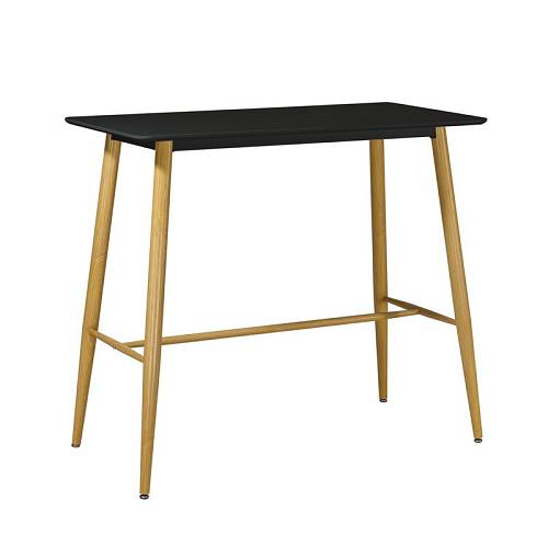 LAVIDA Τραπέζι BAR Μέταλλο Βαφή Φυσικό, Μαύρο MDF Ε-00018810 ΕΜ154,2