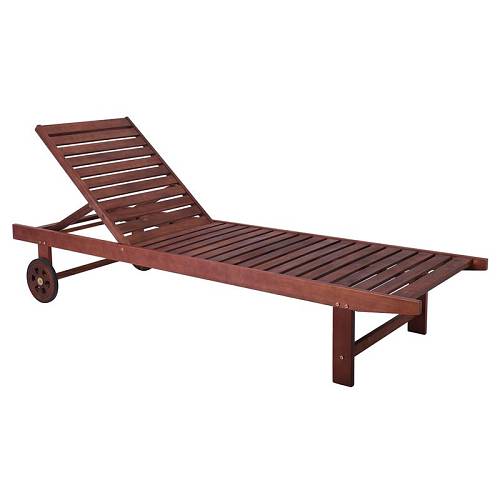 LUGANO Ξαπλώστρα Ξύλο Acacia, Απόχρωση Καρυδί Ε-00015807 Ε229,9