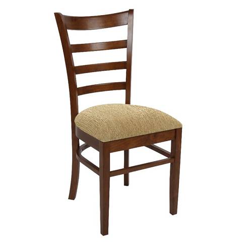 NATURALE Καρέκλα Καρυδί, Ύφασμα Μπεζ Ε-00019177 Ε7052,2 (ΣΕΤ ΤΩΝ 2)