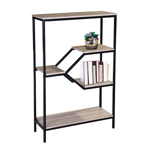 Ραφιέρα Μέταλλο Βαφή Μαύρο, Απόχρωση Sonoma Ε-00020872 ΕΟ429