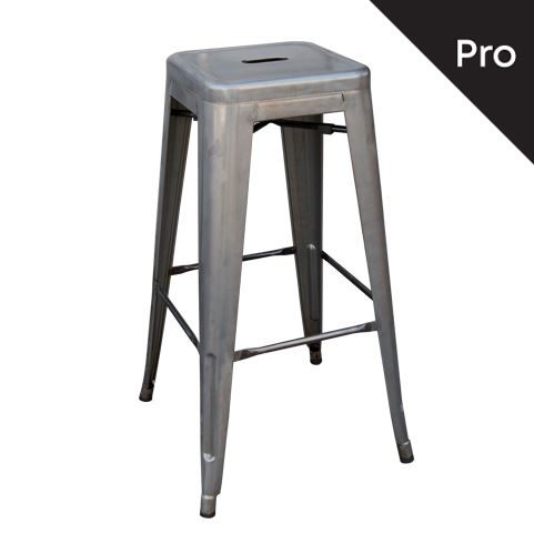 RELIX Σκαμπό Bar-Pro H.67cm, Μέταλλο Βαφή σε Απόχρωση Metal με Διακοσμητική Σκουριά Ε-00017223 Ε5193,6