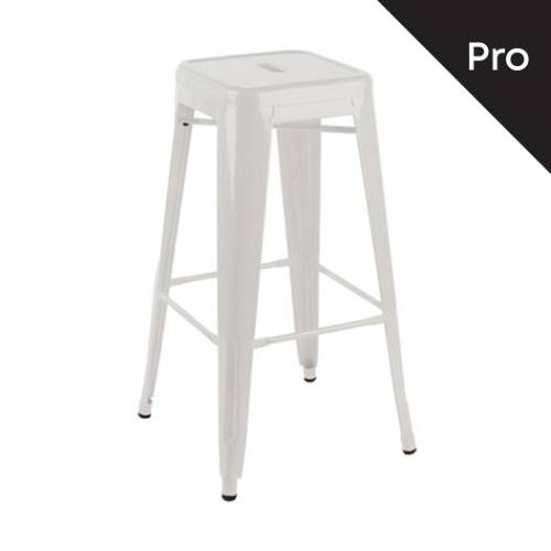 RELIX Σκαμπό Bar, Μέταλλο Βαφή Άσπρο Ε-00023578 Ε5190,W