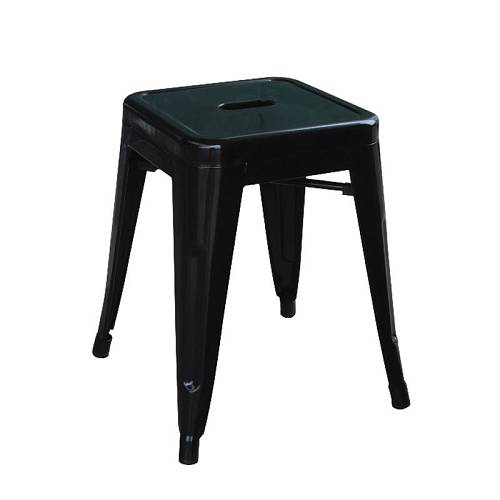 RELIX Σκαμπό Στοιβαζόμενο, Μέταλλο Βαφή Μαύρο Ε-00023481 Ε5195,1W