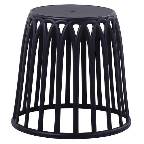 SABA Σκαμπό, Στοιβαζόμενο, PP-UV Μαύρο Ε-00021590 Ε383,2