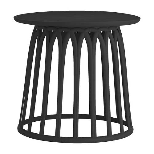 SABA Τραπεζάκι Βοηθητικό PP-UV Μαύρο Ε-00023496 Ε382,2