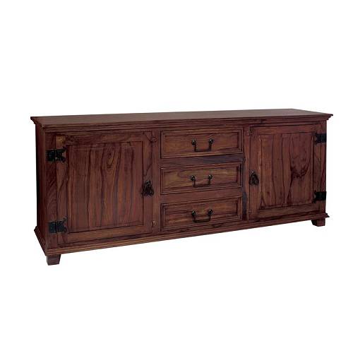 SARDAR Μπουφές Τραπεζαρίας - Σαλονιού, 2 Ντουλάπια, 3 Συρτάρια, Ξύλο Sheesham Καρυδί Ε-00003869 ΕΣ301