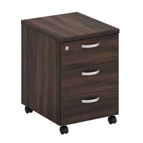 ΣΥΡΤΑΡΙΕΡΑ Τροχήλατη, Με 3 συρτάρια, Απόχρωση Σκούρο Καρυδί Ε-00024388 ΕΟ706,1