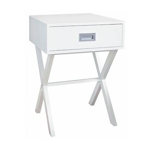 WICK Κομοδίνο Άσπρο Λάκα MDF Ε-00023022 Ε749,3