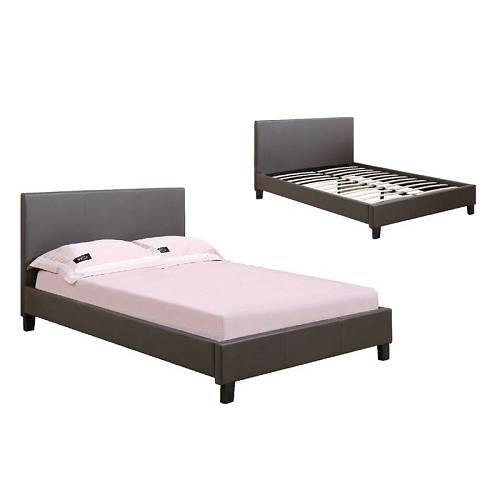 WILTON Κρεβάτι Μονό, για Στρώμα 90x190cm, Pu Σκούρο Καφέ Ε-00019622 Ε8060,21