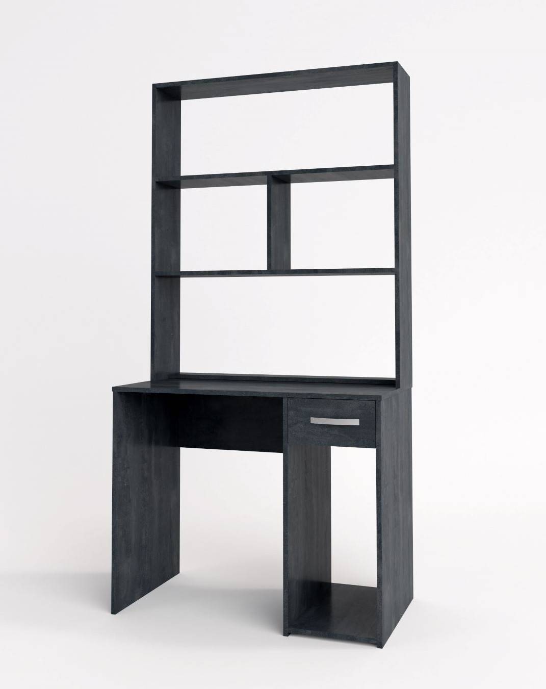 Γραφείο με βιβλιοθήκη Dawn - Light Sonoma Oak (90x50/22x74/107)