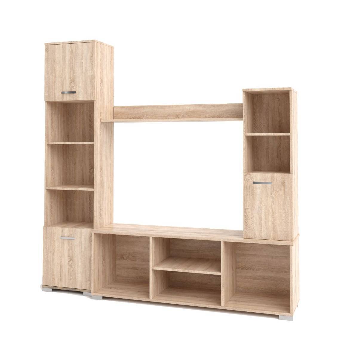 Σύνθεση σαλονιού Verona - Grey Craft Oak (170x30/35x173)