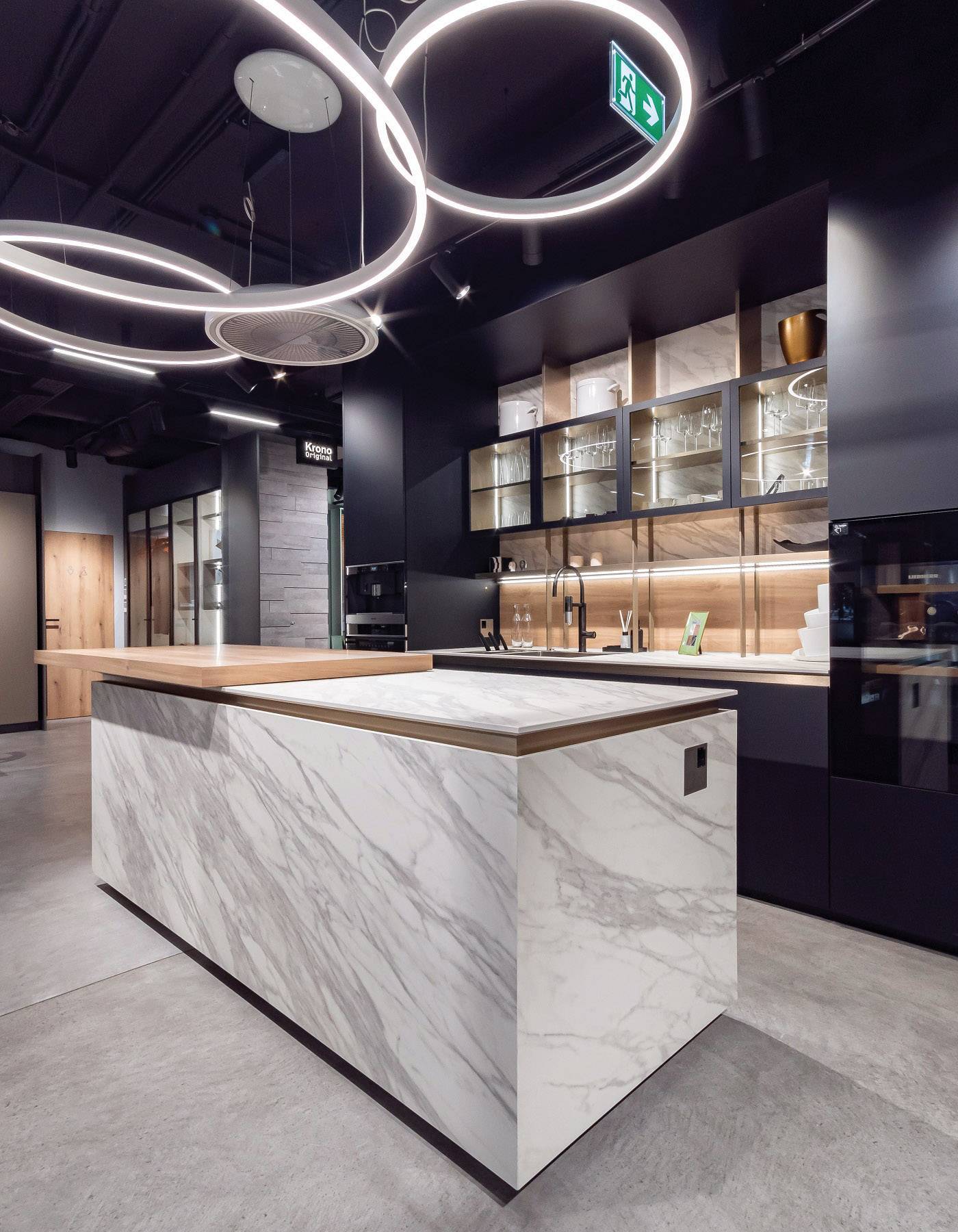 Πάγκος κουζίνας στρογγυλεμένης άκρης πάχους 3 cm- Venato (100x60x3)