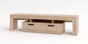 Έπιπλο τηλεόρασης Sinatra - Grey Craft Oak (180x40x45)