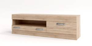 Έπιπλο τηλεόρασης Colmar - Grey Craft Oak (150x40x45)