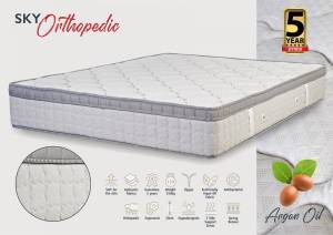 Στρώμα με ανώστρωμα Sky Orthopedic - Arganoil 110x200x30cm