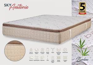 Στρώμα με ανώστρωμα Sky Anatomic 160x190x30cm - Bamboo