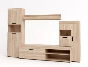 Σύνθεση σαλονιού Roma - Light Sonoma Oak (280x45x190)