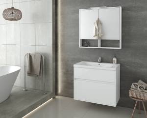 Σετ έπιπλο μπάνιου Instinct 80 White