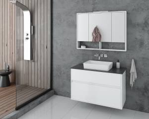 Σετ έπιπλο μπάνιου Instinct 100 White Top