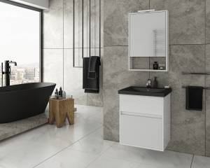 Σετ έπιπλο μπάνιου Instinct 55 White BL